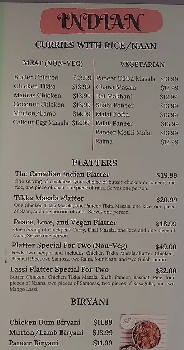 menu image