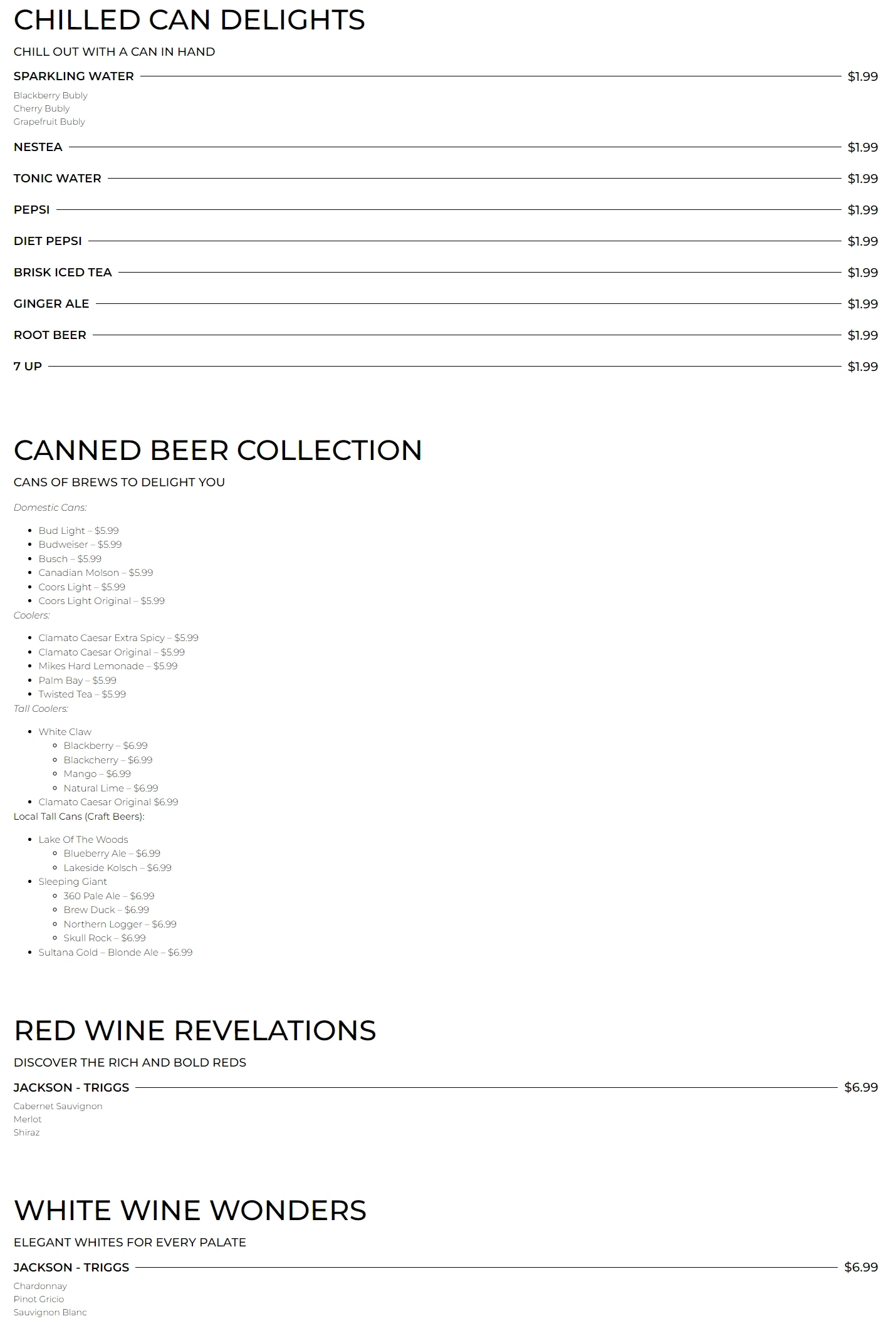 menu image