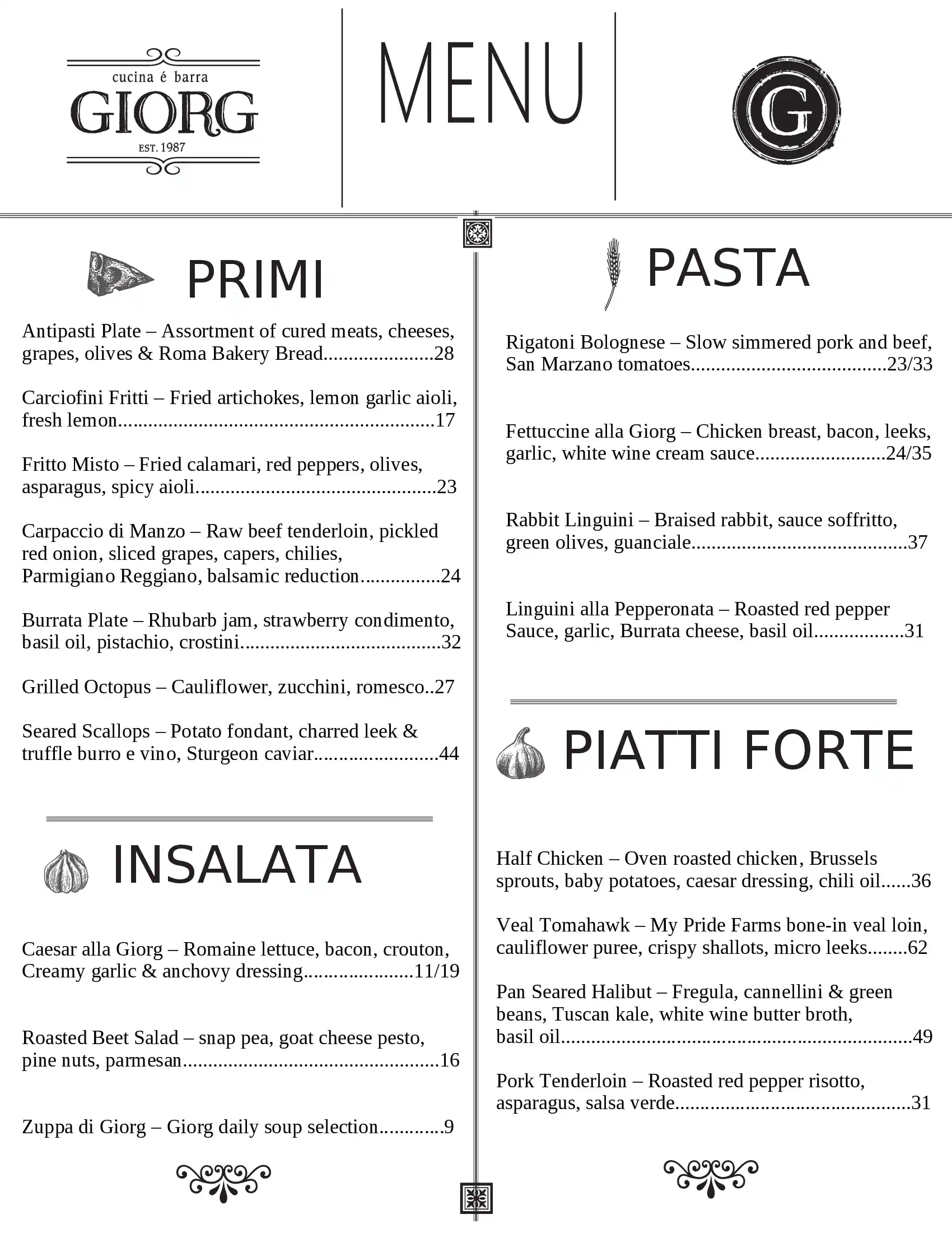 menu image