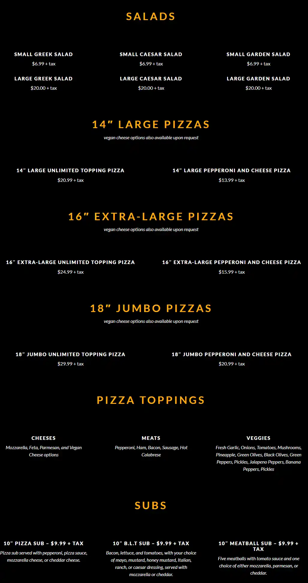 menu image