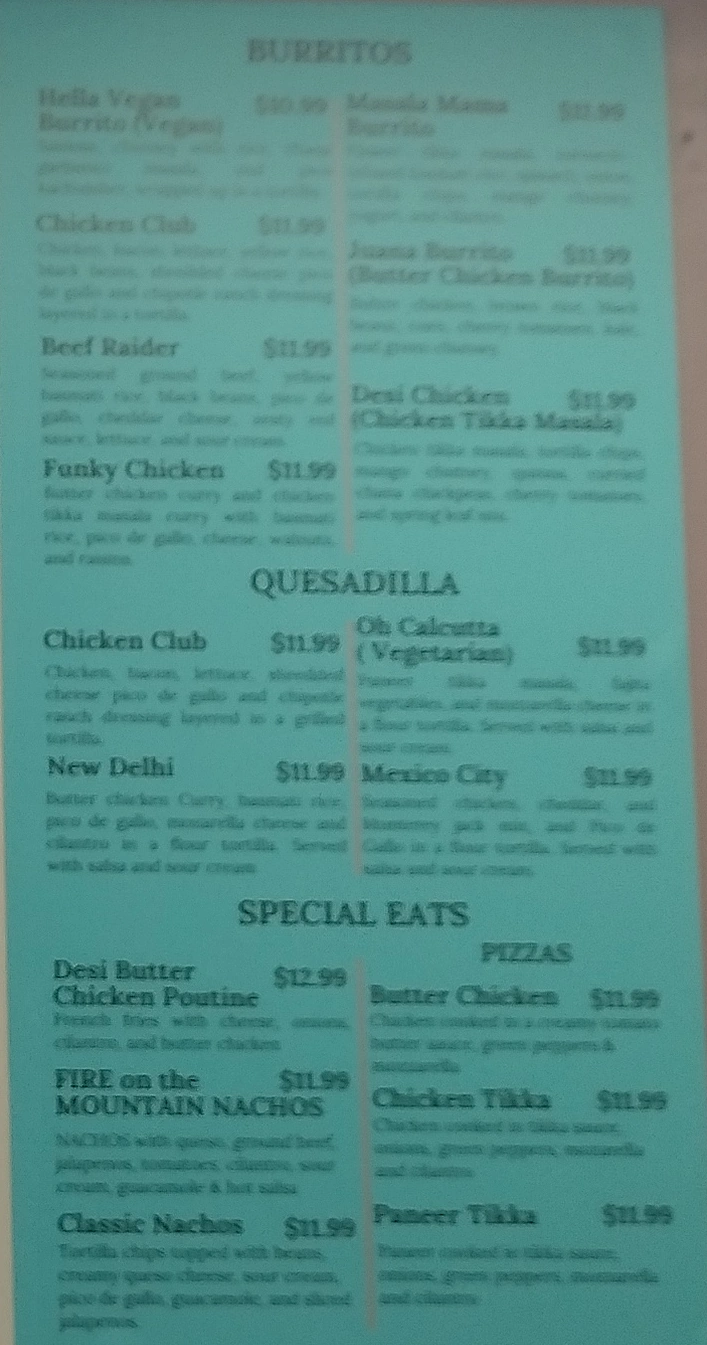 menu image