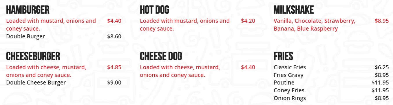 menu image