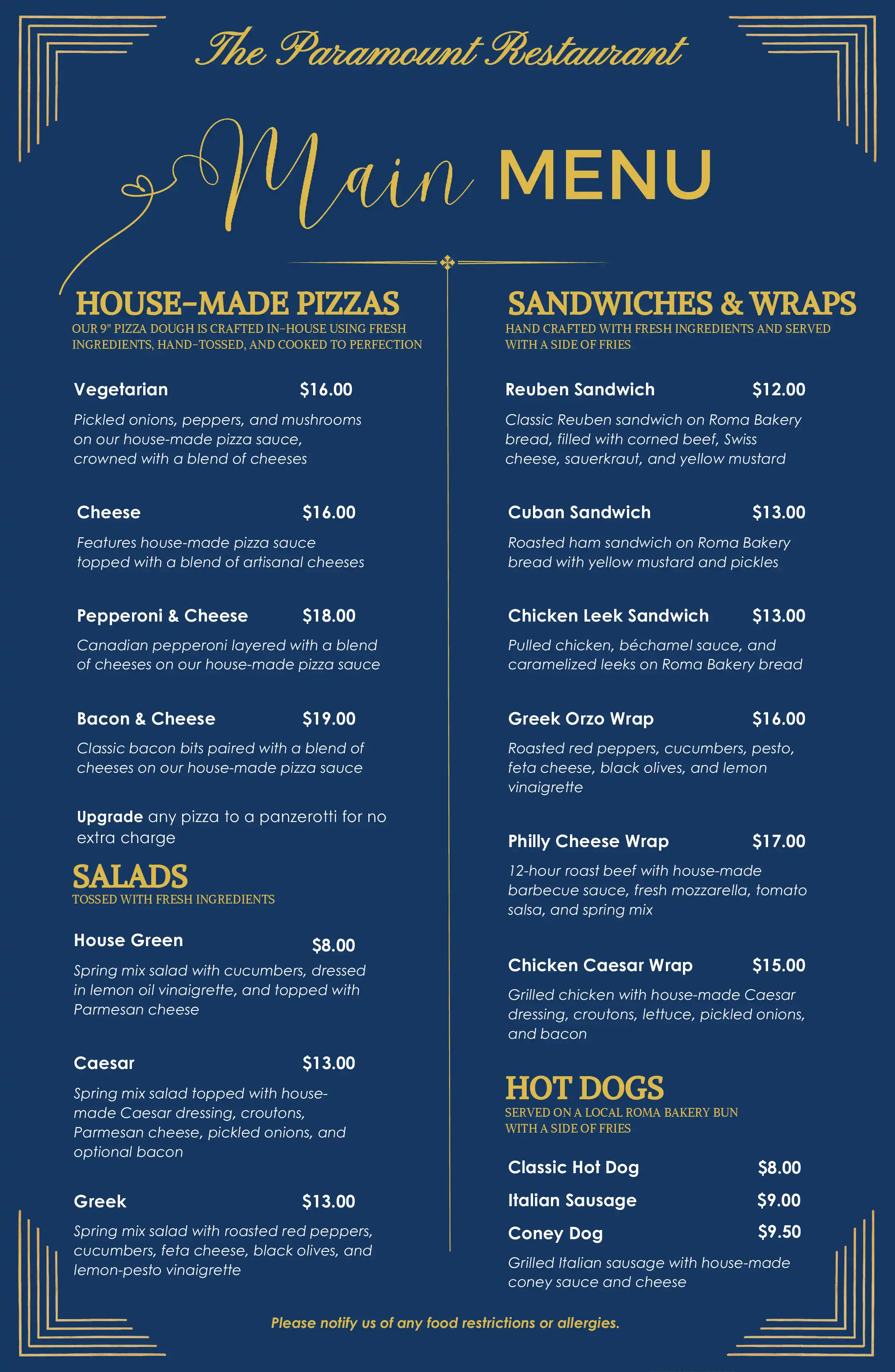 menu image