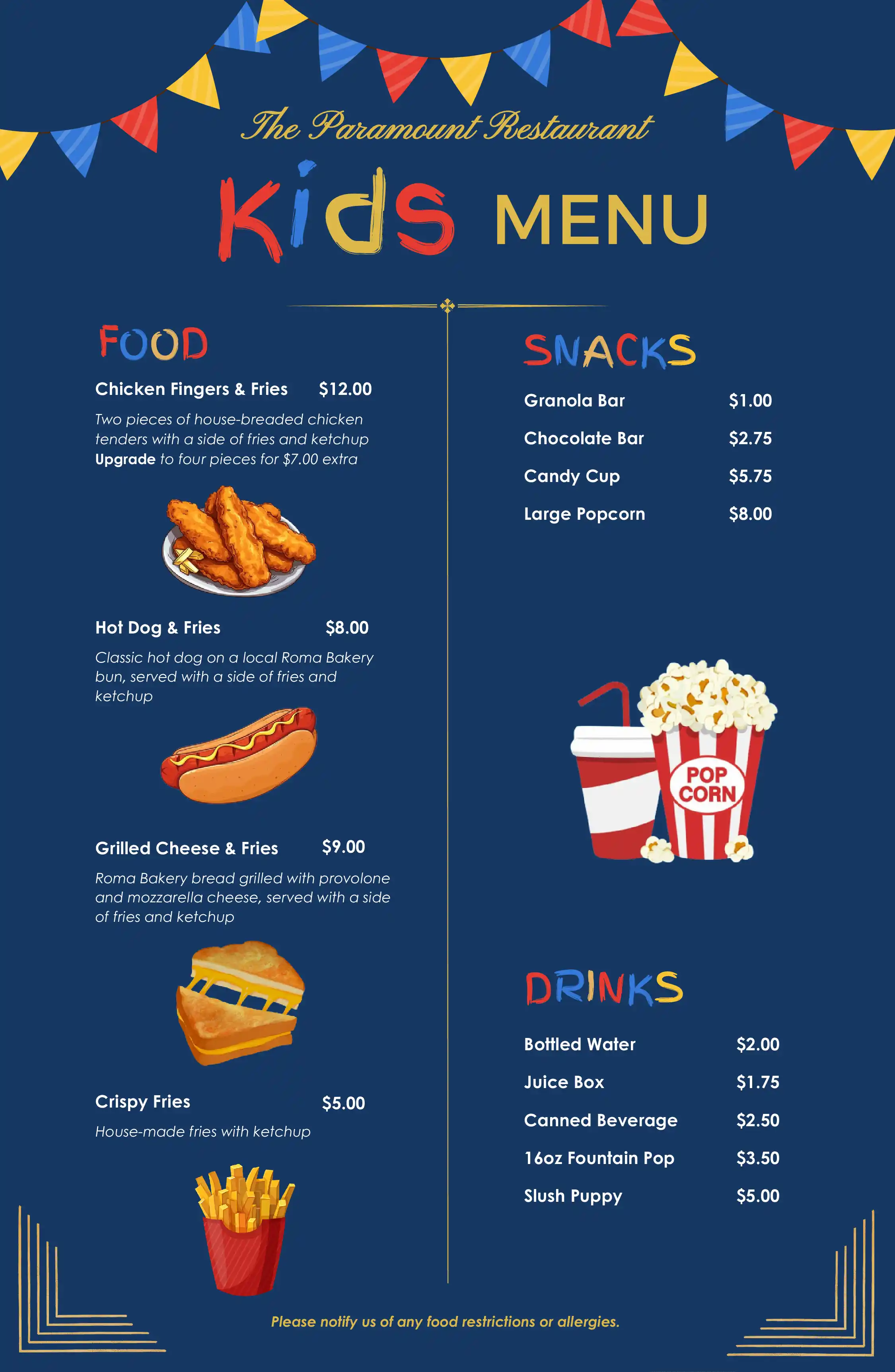 menu image