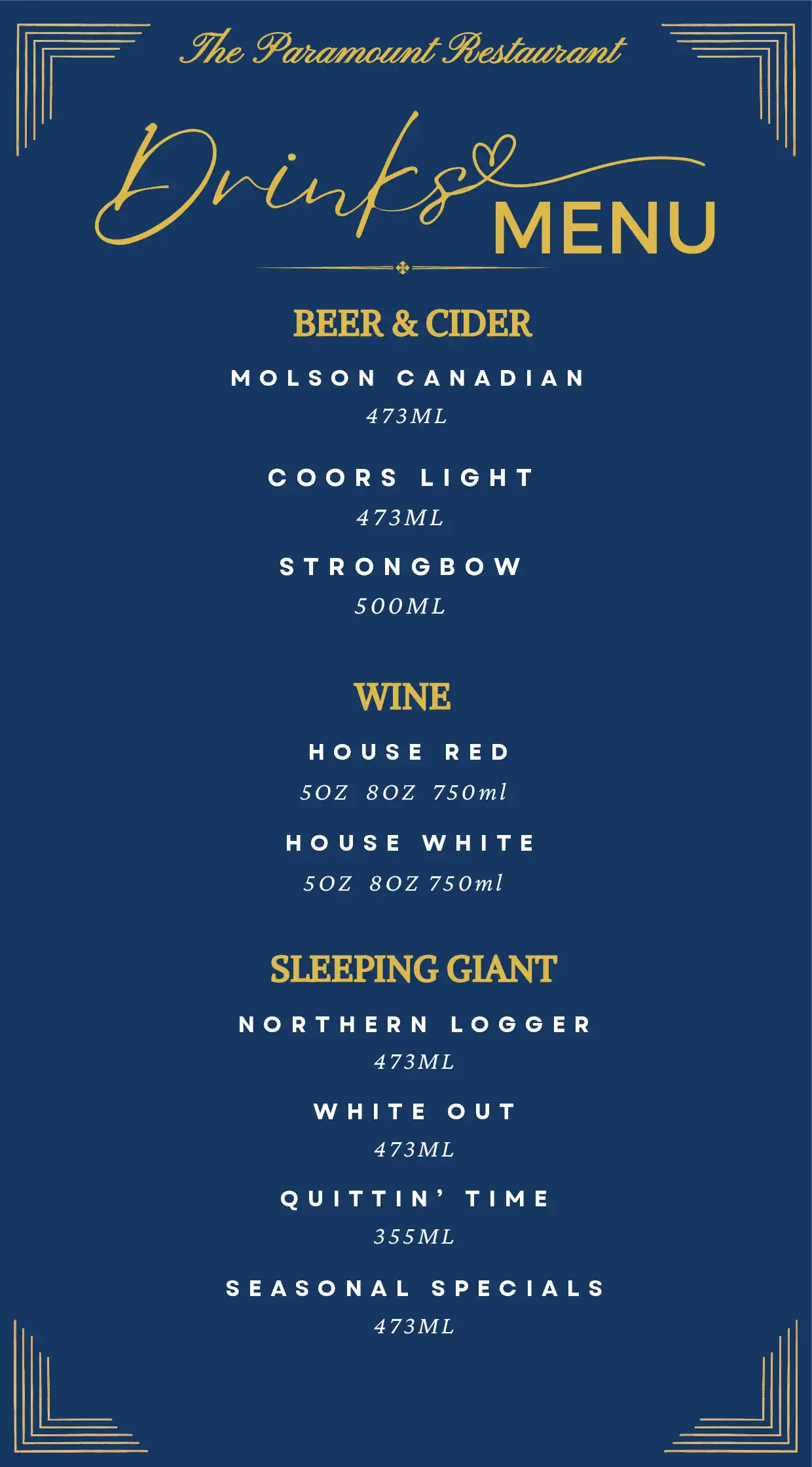 menu image