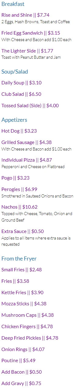 menu image