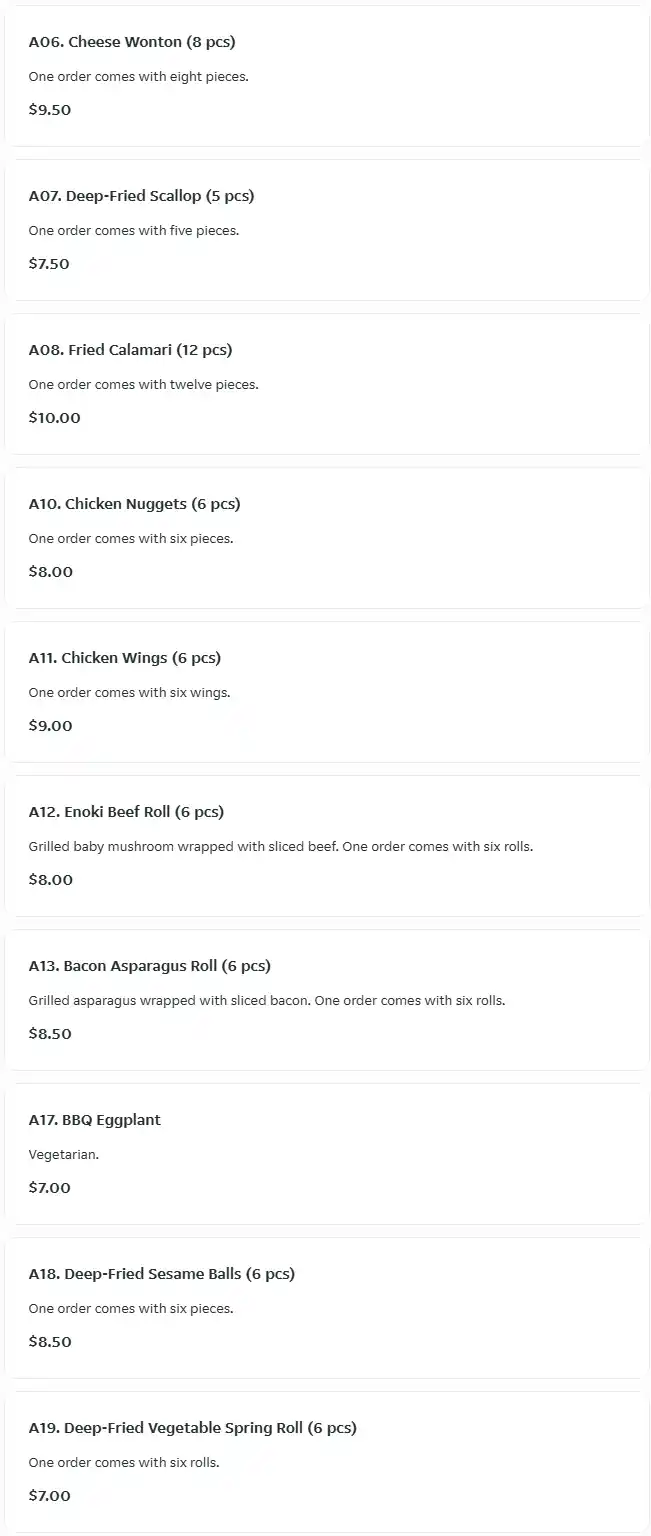 menu image