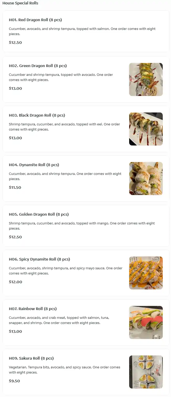 menu image