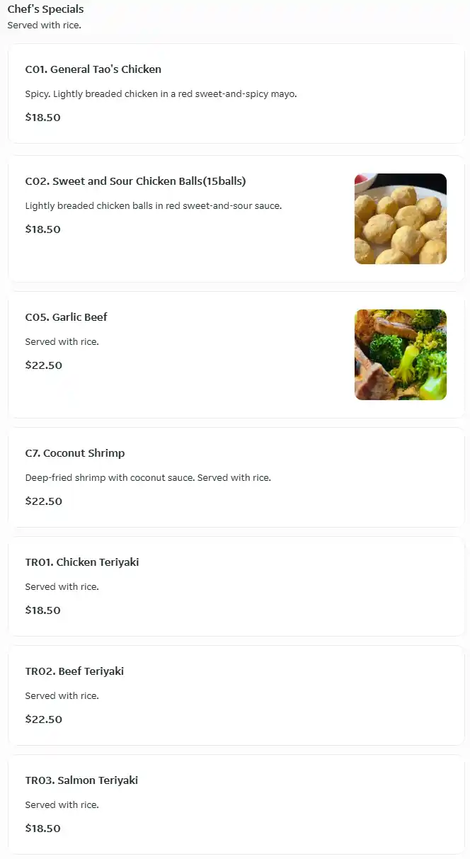 menu image